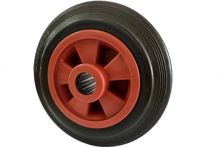 Reservehjul med plastfælg 160 mm, nav 15 mm