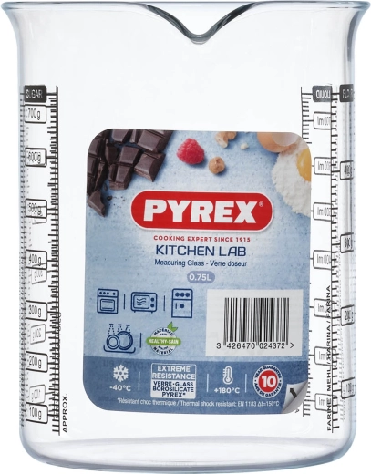Glasmålebæger PYREX 0,75 l