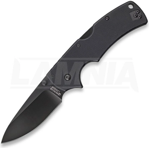 Cold Steel American Lawman – taktisk foldekniv 8,9 cm, sort, G10