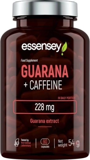 Essensey guarana + koffein – 90 kapsler