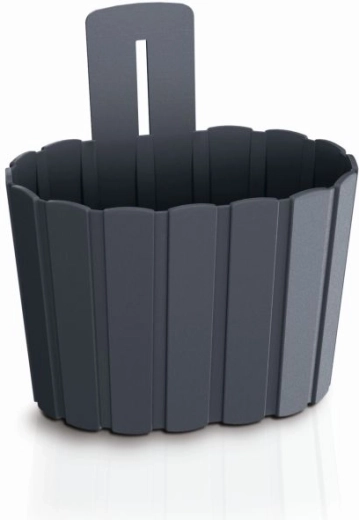 Hængende blomsterkrukke BOARDEE WALL 19,4 cm – antracit