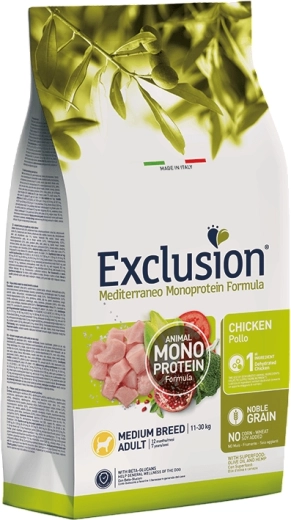 Exclusion Adult til mellemstore racer – kyllinge-foderpiller til hunde 3 kg