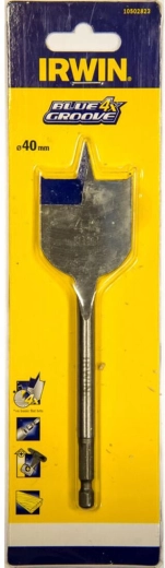 Flad træbor 40 mm IRWIN Blue Groove