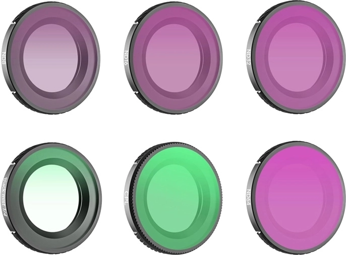 Sæt med 6 Sunnylife-filtre til DJI Osmo Nano – 1/4 Black Mist, CPL, ND8, ND16, ND32, ND64