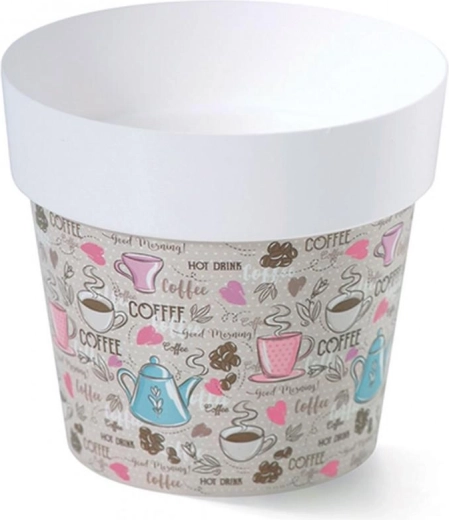 Urtepotte med print, diameter 16 cm, motiv M1