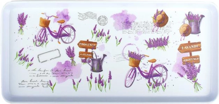 Serveringsbakke rektangulær Lavendel 35 × 16,5 × 2,3 cm