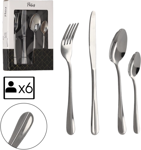 Bestiksæt Paris 24 stk.