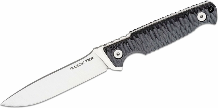 Cold Steel RAZOR TEK 4" universalkniv med fast klinge, sort GFN-skæfte, Secure-Ex skede