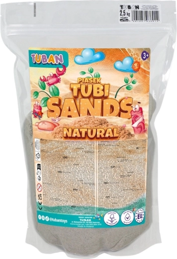 TUBI SAND naturligt kinetisk sand i pose 2,5 kg