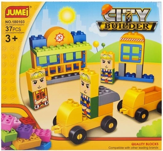 Jumei City Builder by – byggeri, 37 dele (28 × 26 cm) - 1 stk.