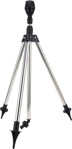 Vandings-rotationssprinkler på stativ, justerbar rækkevidde op til 24 m