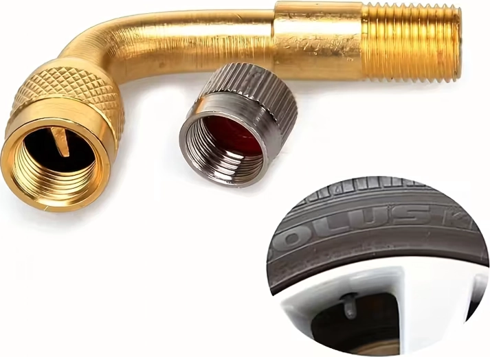 Metalfarvet vinkelventilforlænger 90° – sæt 100 stk.