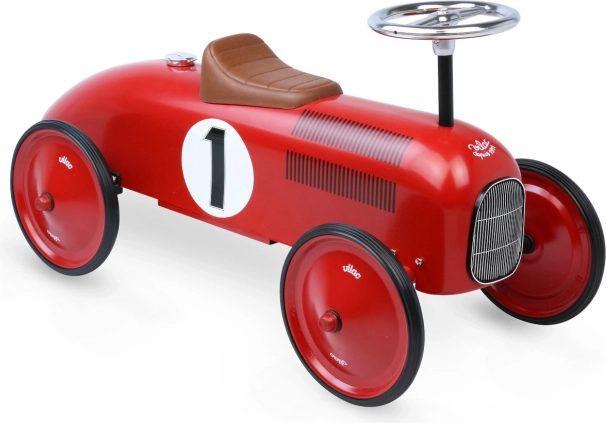 Vilac vintage løbecykel rød metalbil