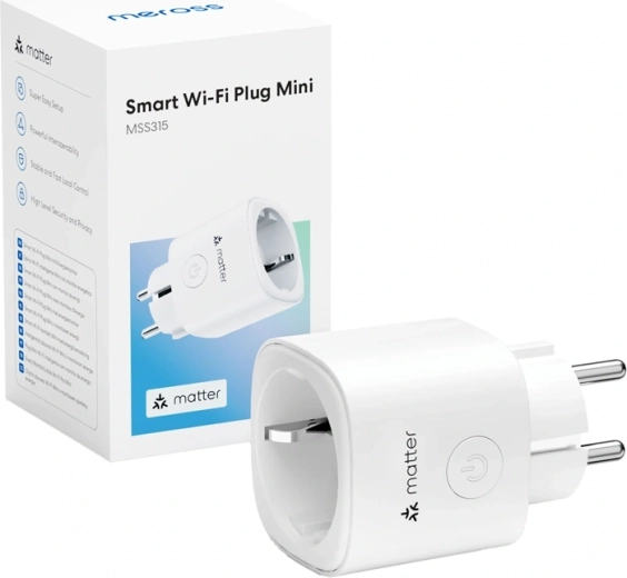 Meross smart stikkontakt med Matter og energiforbrugsmåling, 4 stk.