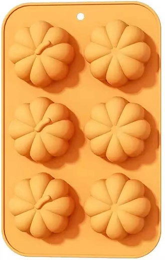 Silikoneform græskar orange 27 × 17 × 3 cm