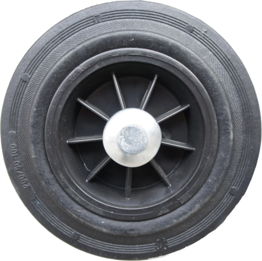 Massivt gummihjul til sækkevogn 200 mm