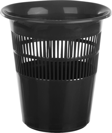 Rund plastikpapirkurv sort 29 × 31,5 cm