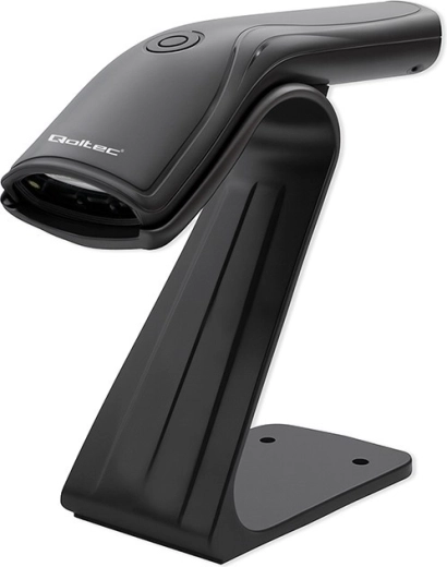 Qoltec 1D-laserstregkodelæser med USB-holder