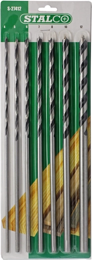 Sæt træbor 300 mm STALCO, 7 stk.