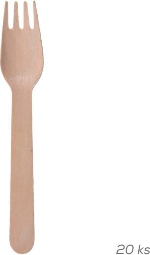Trægaffel Nature 15,5 cm (20 stk.)