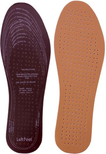 Indlægssåler i kunstlæder – 1 par