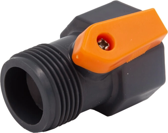 Haveadapter med ventil 3/4" – indvendigt og udvendigt gevind