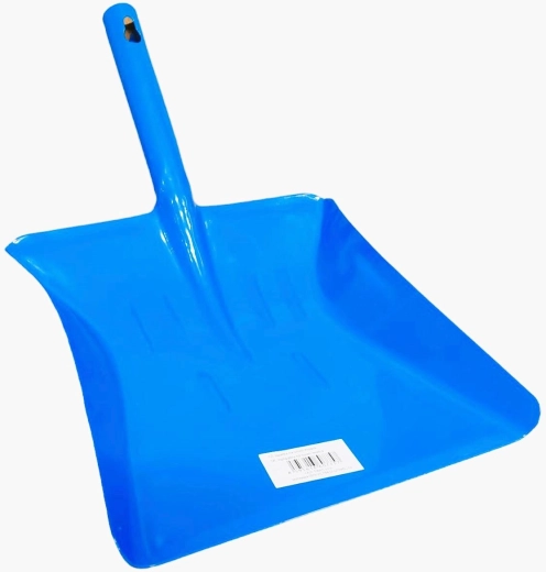 Metalskovl til fejebakke blå, lakeret stål