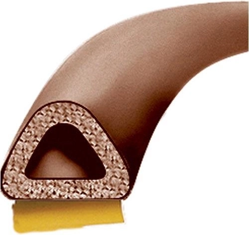 Tætningsliste til vinduer og døre D 9 × 8 mm, brun, 100 m