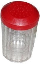 Drysse-sukkerdåse af klar plast, mix af farver