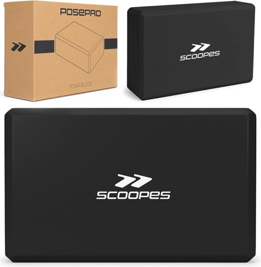 PosePro yogablok sort - 1 stk.