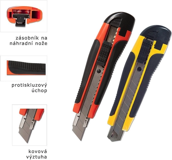 Brydekniv med metalstyreskinne 18 mm CONCORDE