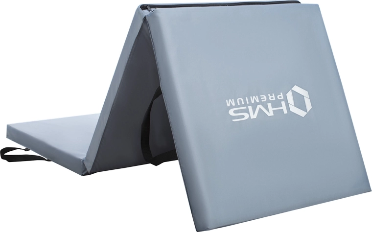 Sammenklappelig gymnastikmåtte HMS Premium MGS02, grå