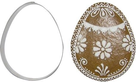 Udstikker til kager i rustfrit stål – æg 9 cm