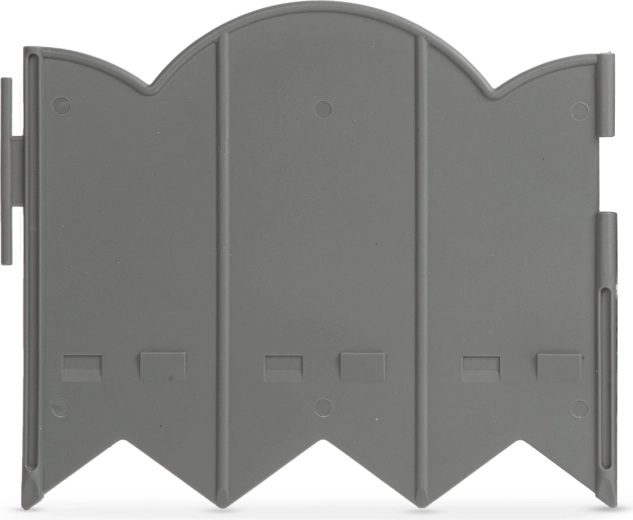 Grå plastkant til haven 20 × 17,5 cm – 12 stk.