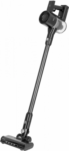 Støvsuger i stangformat med udskifteligt batteri og HEPA‑filter