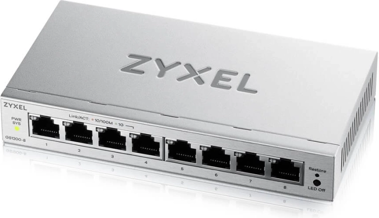 8-port Gigabit-netværksswitch ZYXEL GS1200-8 v3