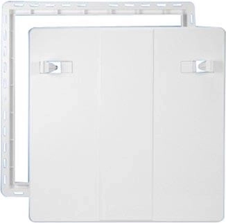 Inspektionsluger 600 × 600 mm plast hvid