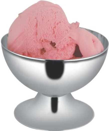 Isdessertskål i rustfrit stål, diameter 10 cm