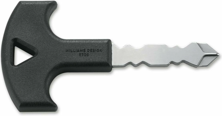 CRKT Defense Key Black – taktisk selvforsvarsnøgle 4,5 cm