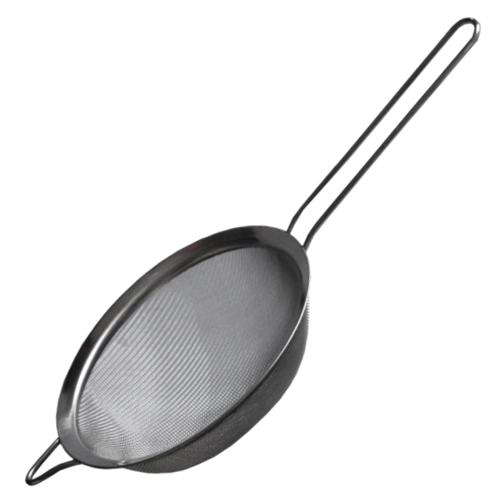 Rustfrit stålsi med håndtag 17,5 cm