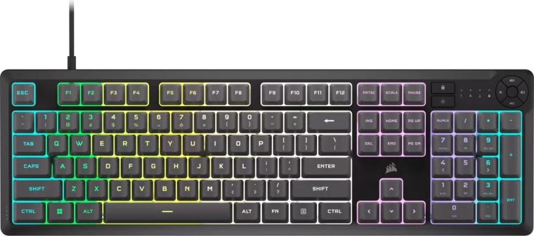Gamingtastatur Corsair K55 Core RGB grå