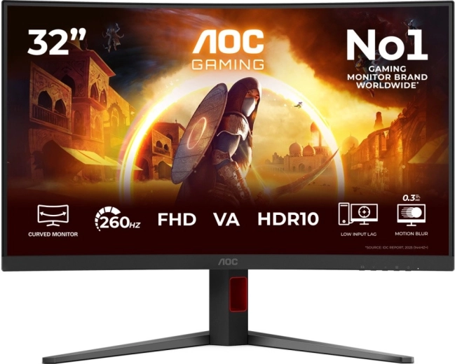 AOC Gaming buet gamingmonitor C32G4Z 31,5" VA 260 Hz