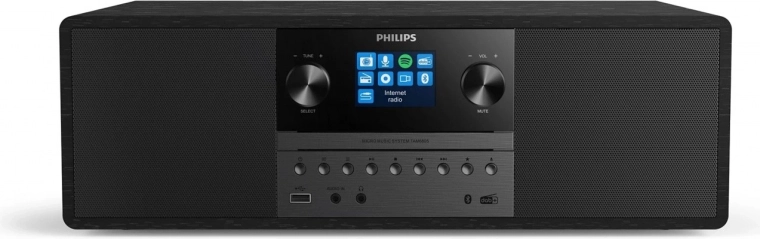 mikrosystem philips tam6805 med internetradio, dab+, bluetooth og cd