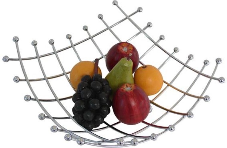 Trådflettet frugtskål 32 × 32 × 12 cm