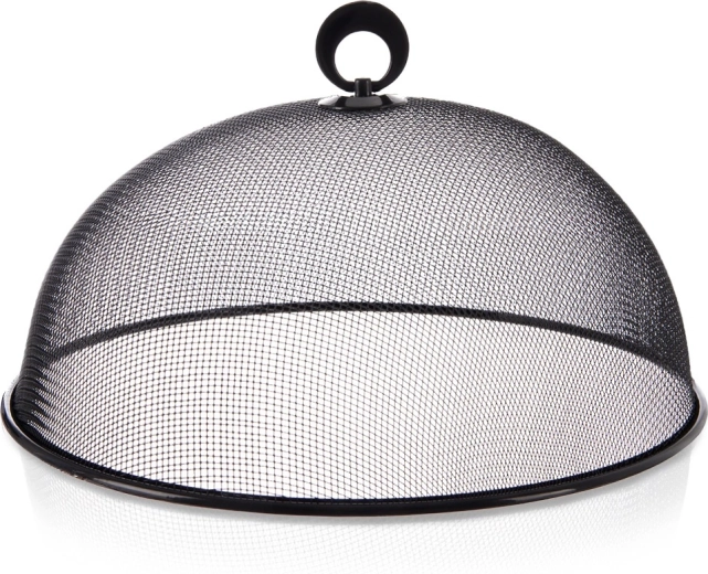 Madklokke af metalnet, sort, 30 cm