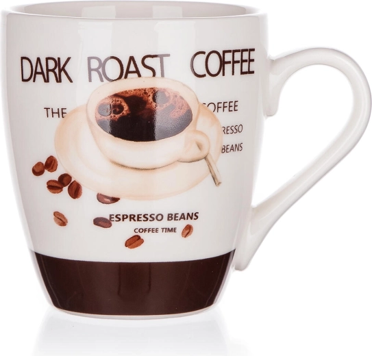 Keramisk krus Espresso 240 ml hvid/brun