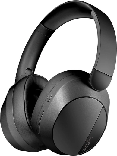 Trådløse LOGILINK-hovedtelefoner med mikrofon, ANC og Bluetooth
