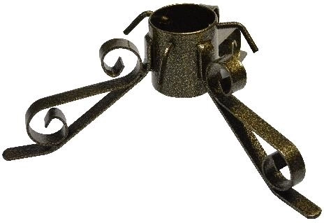 Gylden metaljuletræsfod