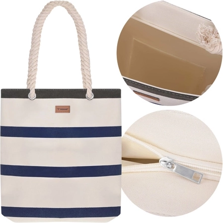 Strand- og picnictaske TRIZAND 18 l med rebhåndtag