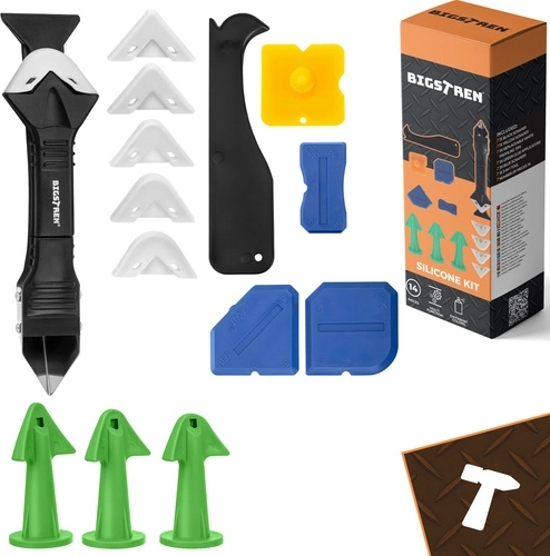 Sæt med spartler og spidser til silikone 14 dele BIGSTREN